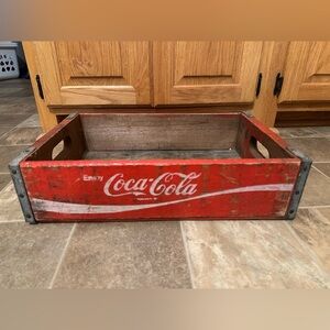 VINTAGE ENJOY COCA COLA WOODEN BOTTLE CRATE BOX